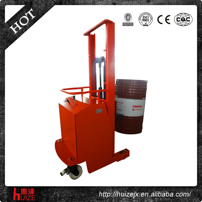 2半電動配重油桶車（無底腿，只堆垛，不翻轉）