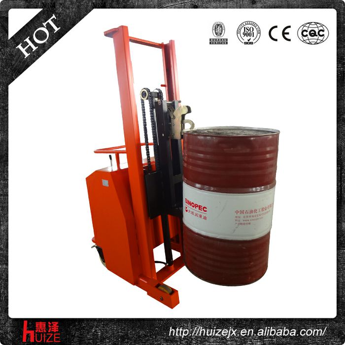 半電動配重油桶車（無底腿，只堆垛，不翻轉）3