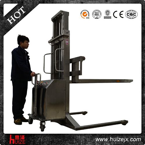 半電動堆高車(不銹鋼寬腿) 半電動堆高車(不銹鋼寬腿)